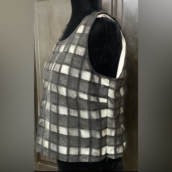 Cato blk sheer crop sleeveless blouse - Size 16 - Picture 2 of 9
